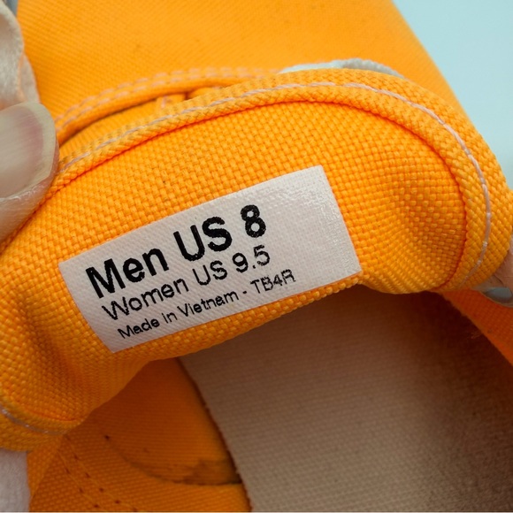 Vans off the Wall Bright Orange Sneakers Lo Pro TB4R Mens 8 Womens 9.5 - Picture 10 of 11